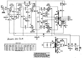 Bogen D0 30A schematic circuit diagram
